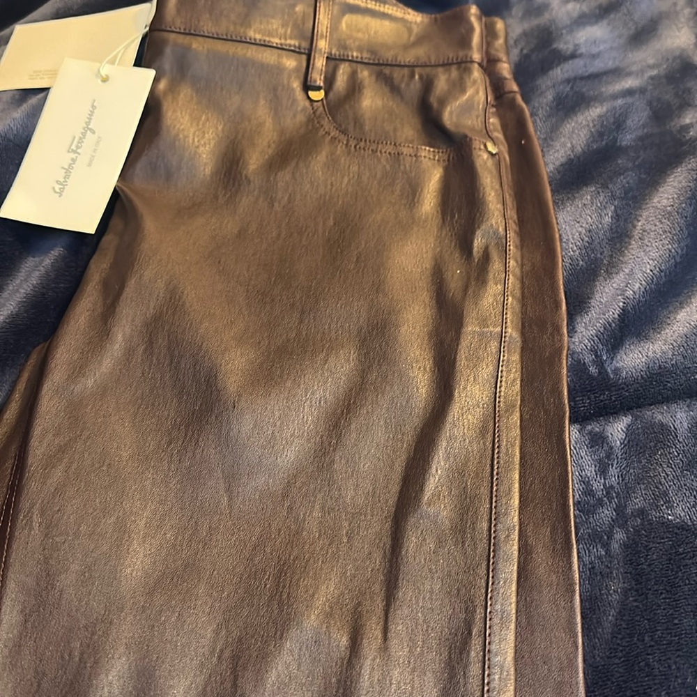 Ladies leather pants
